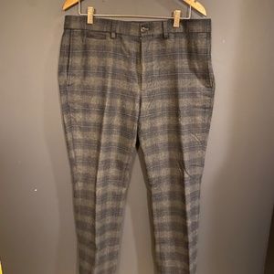 Handsome blue and gray winter dress pant